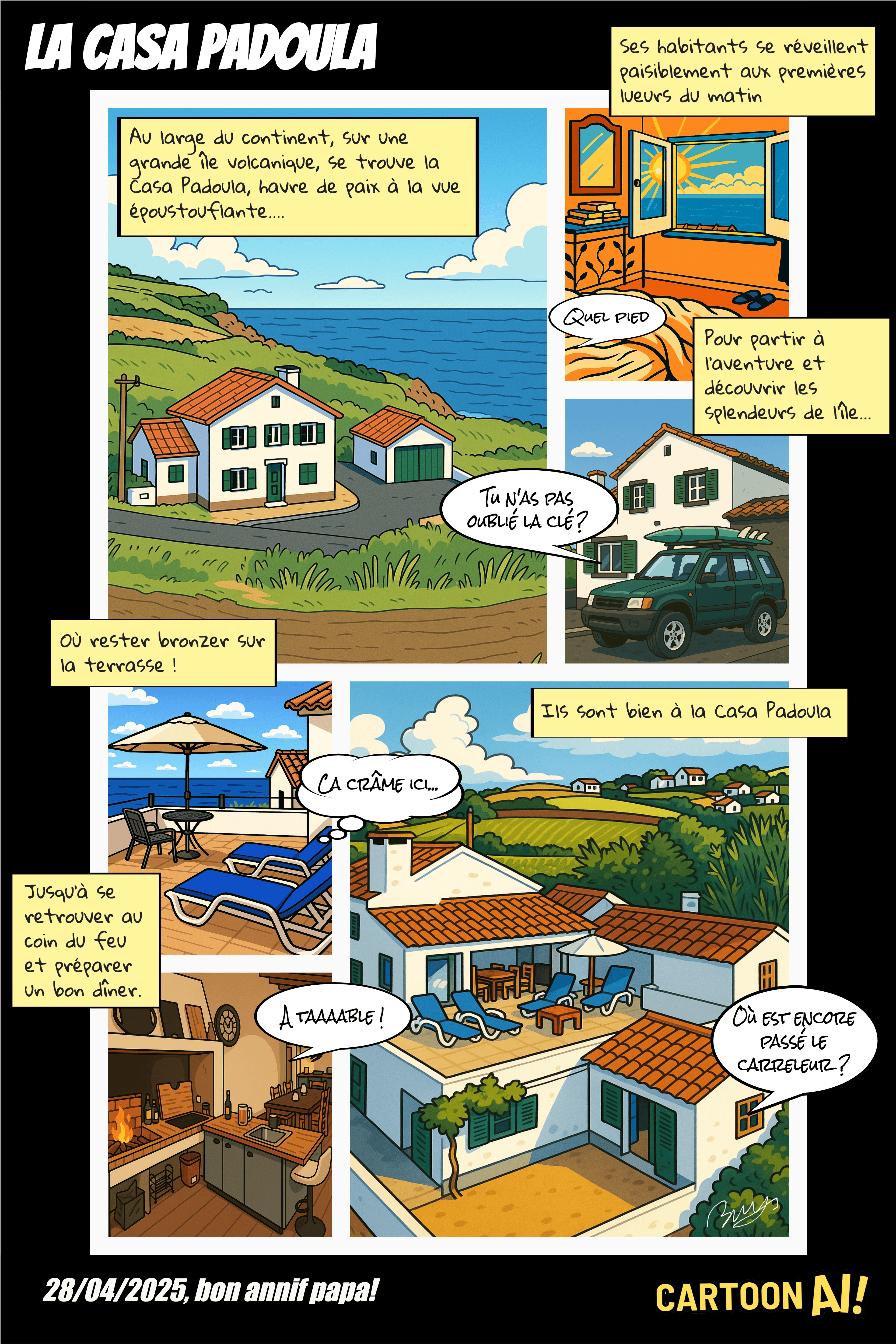 City skyline transformed into vibrant cartoon art style